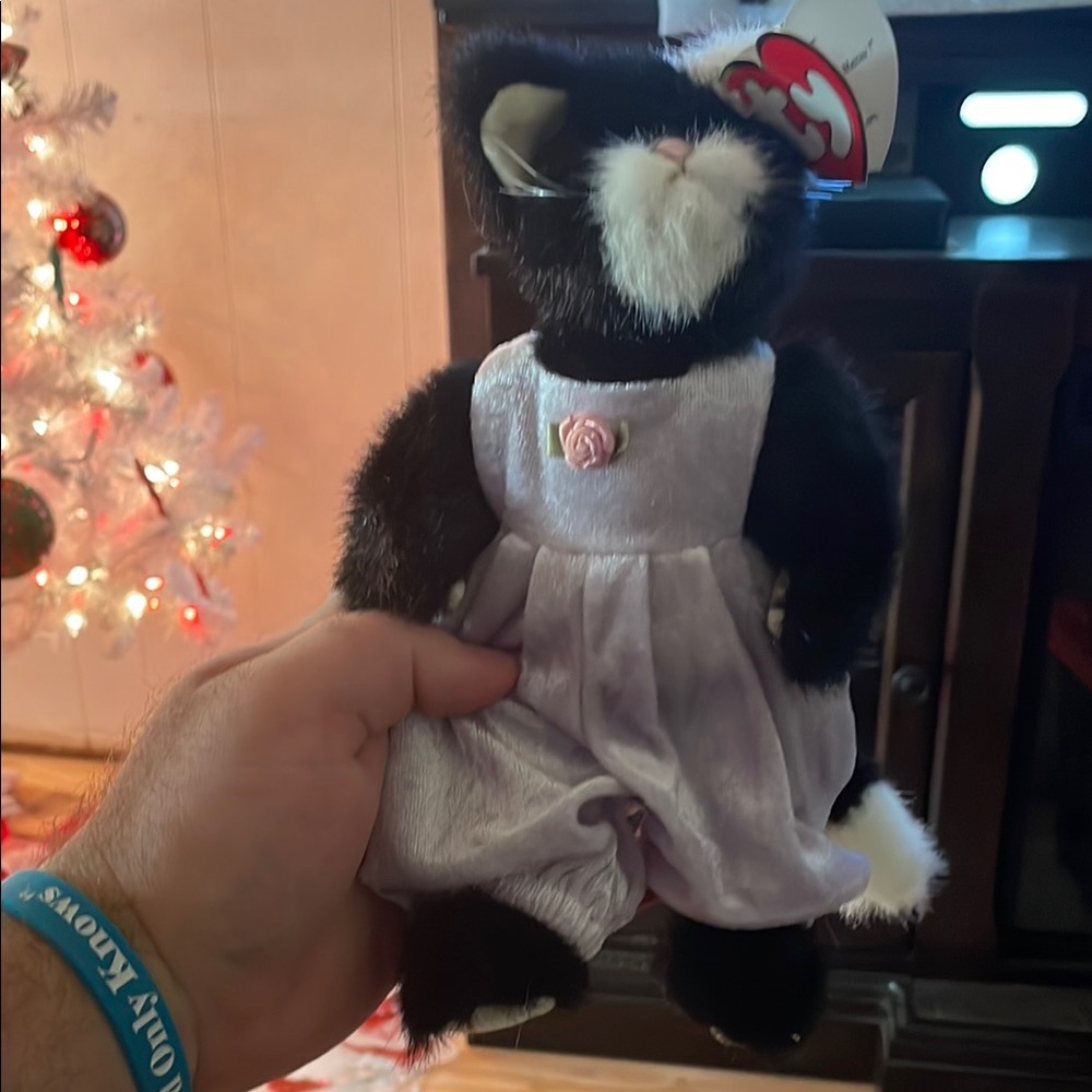 Ty Black and White Cat Toy